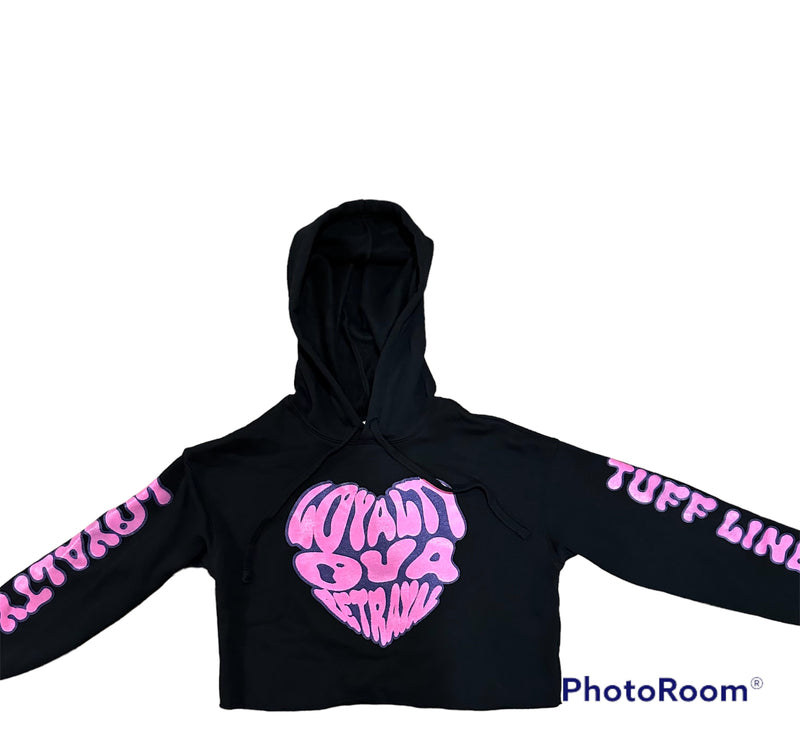 Ladies Loyalty Ova Betrayal Cropped Bella Canvas Hoodie